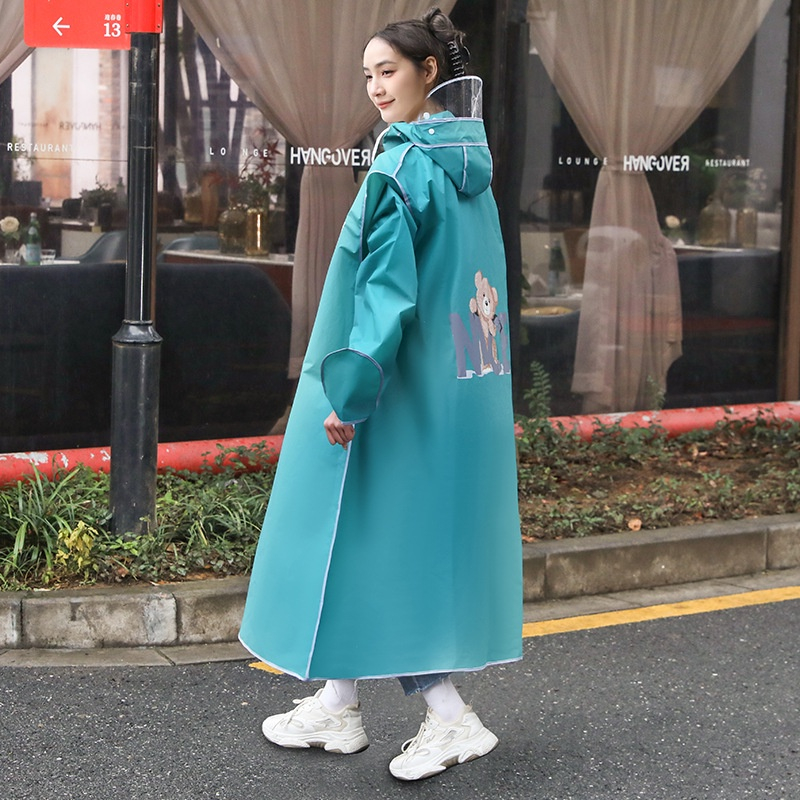 Áo Mưa Gấu Nice, Áo Mưa Thời Trang Cho Cả Nam Nữ, Thiết Kế Có Bao Che Tay Nhiều Màu Sắc