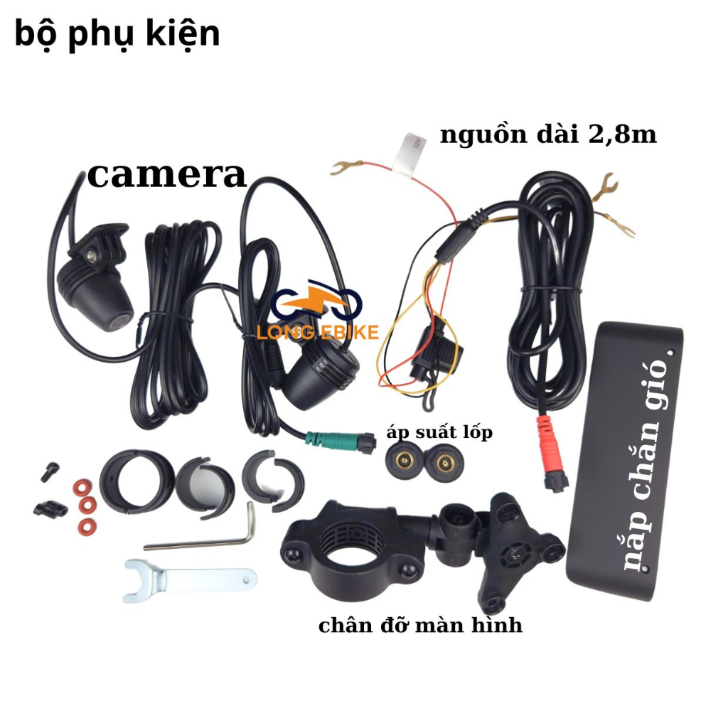 Màn hình carplay, android auto kháng nước, có camera