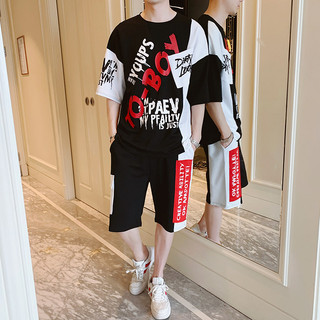 Bộ Quần Áo Thun Nam Thể Thao Mùa Hè Ngắn Tay Kèm Quần Shorts TOBOY SET NAM 9000033E