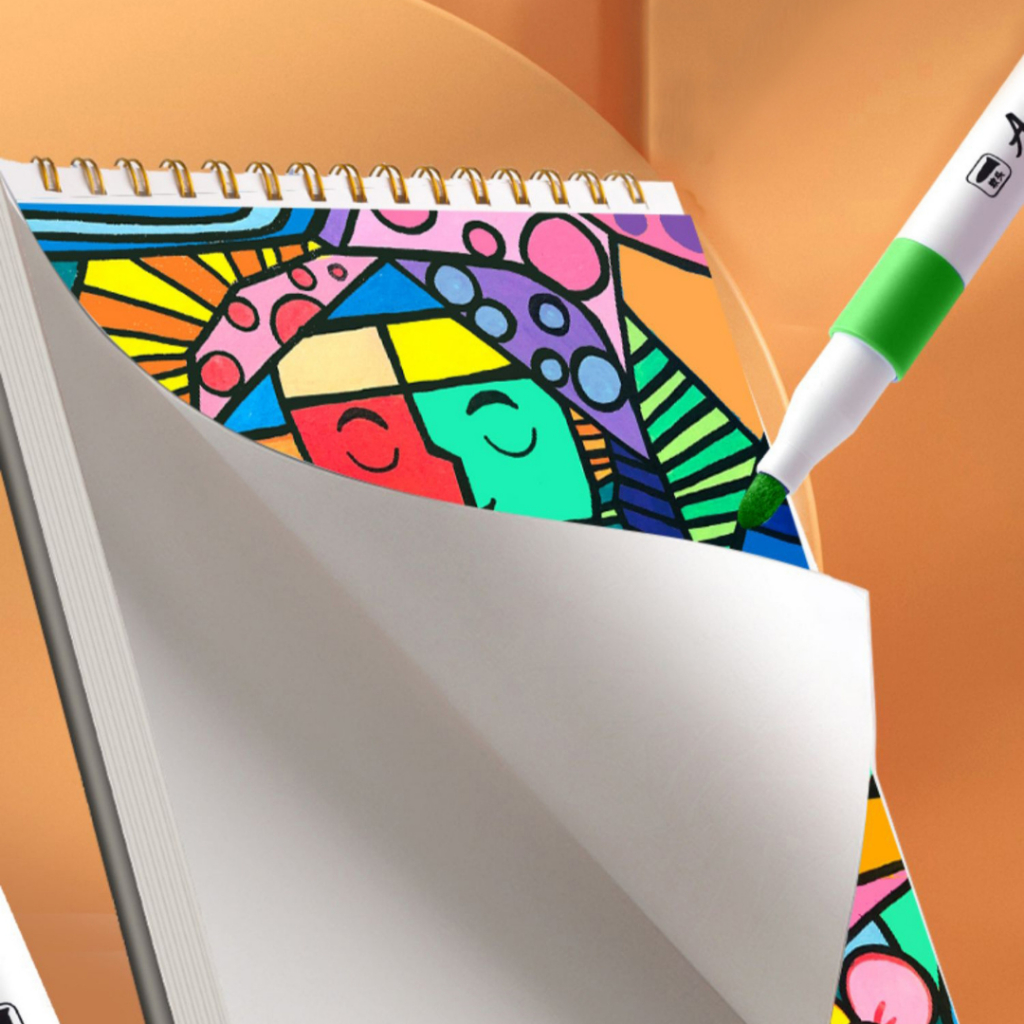 Bút Màu Acrylic Marker 12/24/36/48/60 Cao Cấp Màu Sắc Tươi Sáng - Bút Lông Màu