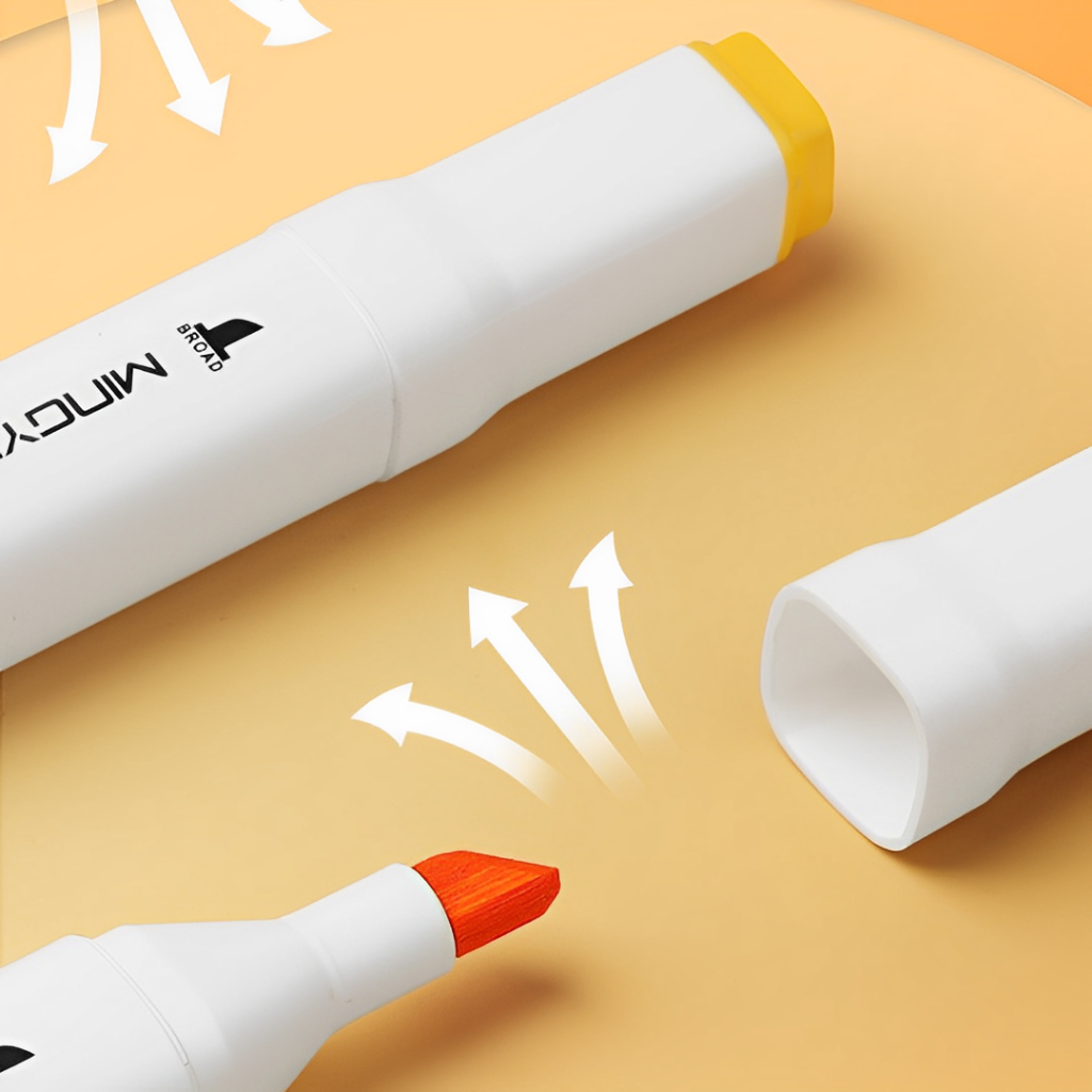 Bút Màu Marker Touch Bộ Full 12/24/36/48/60/80 Màu Sắc Đa Dạng - Bút Màu Dạ Vẽ Tranh