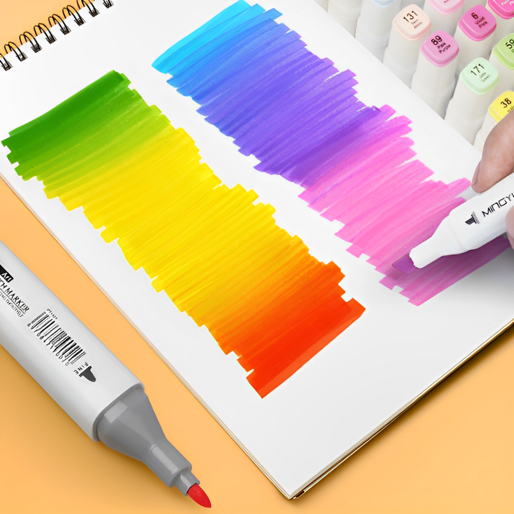 Bút Màu Marker Touch Bộ Full 12/24/36/48/60/80 Màu Sắc Đa Dạng - Bút Màu Dạ Vẽ Tranh