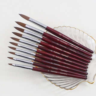 Cọ đắp bột kolinsky germany chính hãng - cọ đắp bột số 10, 12, 14, 16, 18, 20 chuyên dụng ngành nail