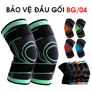 (01 ĐÔI) Băng Quấn Đầu Gối Thể Thao Bảo Vệ Khớp Gối Nam Nữ Đá Bóng Rổ Tập Gym Chạy Bộ Đai Bó Gối Chính Hãng Giá Rẻ