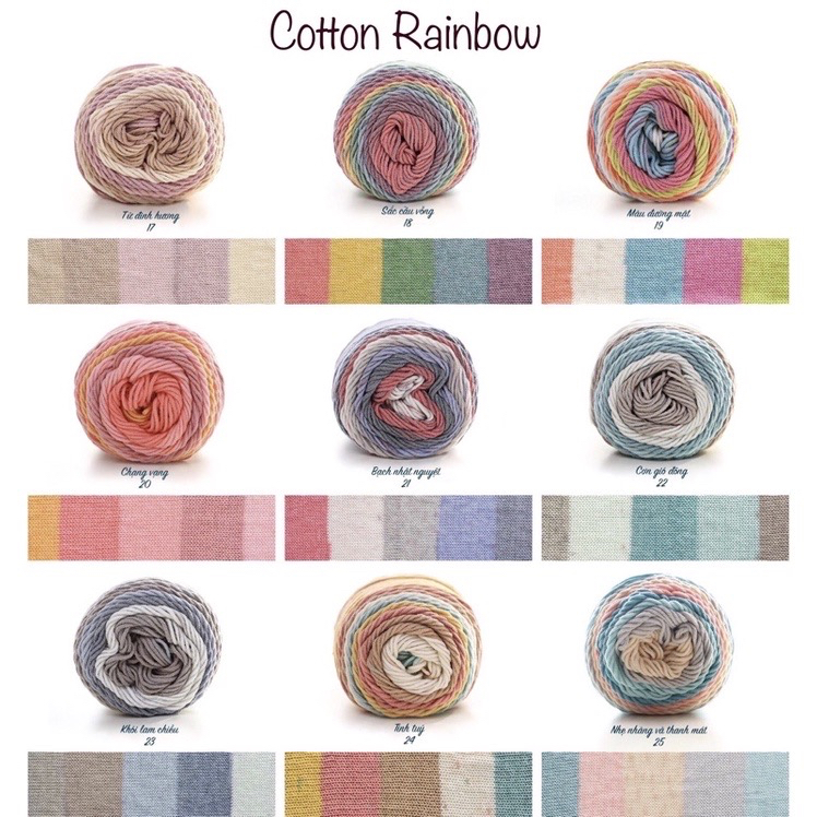 Cotton cầu vồng - Cotton Rainbow