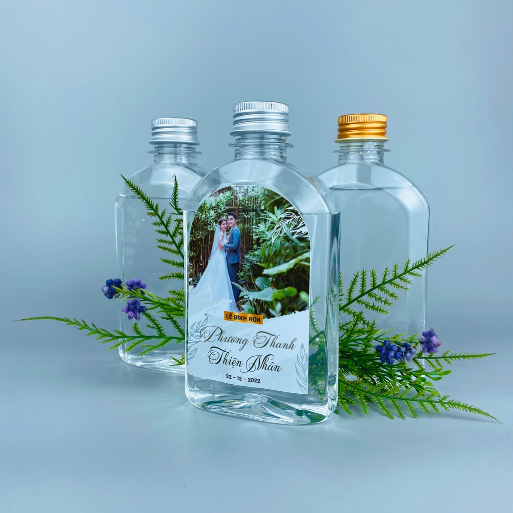 CHAI NƯỚC BÀN GIA TIÊN nhiều mẫu mới, chai nhựa trơn decor tiệc đa dạng mẫu mã - hàng loại I - ATI CUSTOM
