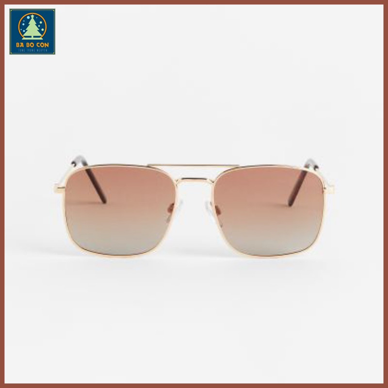 Kính phân cực HM dáng vuông, chống chói loá rất tốt, đeo cực đẹp, đầy đủ tem tag