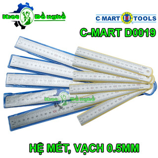 Thước lá c-mart d0019 dài 150mm-300mm - kiot đồ nghề