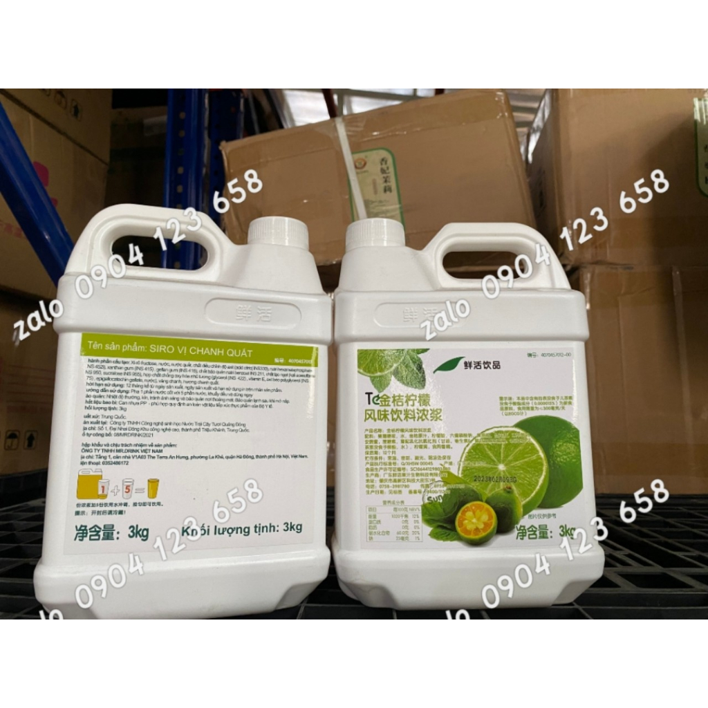 Siro TE CHANH XANH - làm trà chanh quá đỉnh.