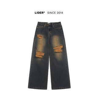 Quần jeans lider asher low-rise ripped jeans - acid wash