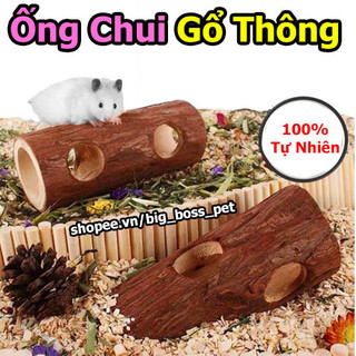 Ống chui gổ thông, hầm gổ thông cho hamster-rat-đuôi mập