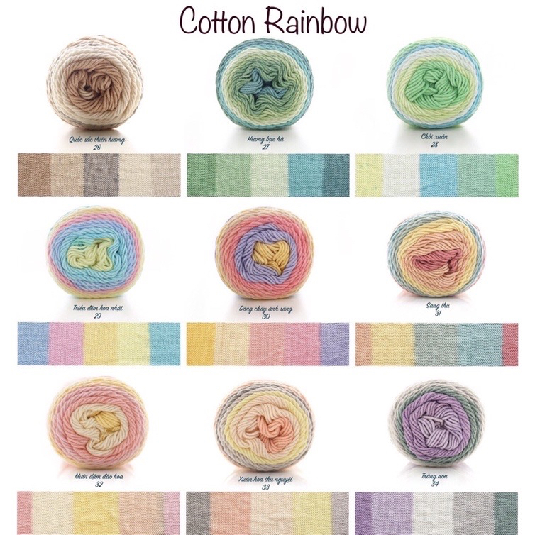 Cotton cầu vồng - Cotton Rainbow