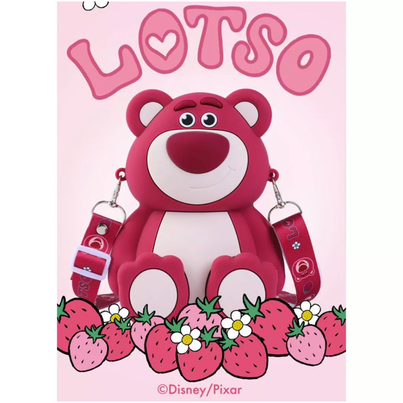 Túi đeo chéo Silicon Gấu dâu Lotso đáng yêu