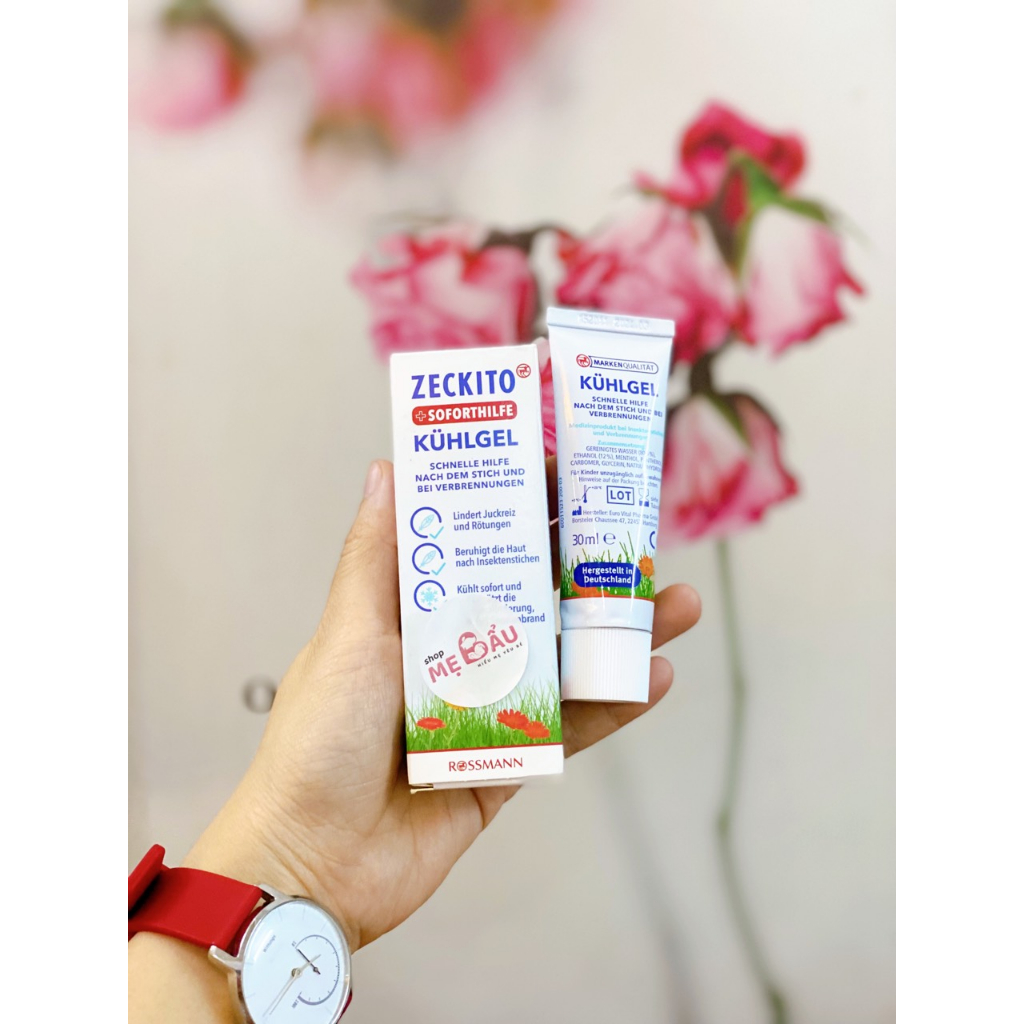 Gel lạnh bôi muỗi và côn trùng cắn Zeckito Kuhlgel 30ml [Date 03/2024]