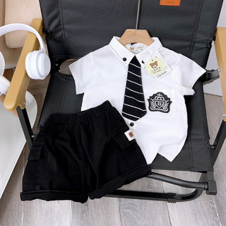 Sét công tử kèm cà vạt rời cho bé trai sz 10-30kg