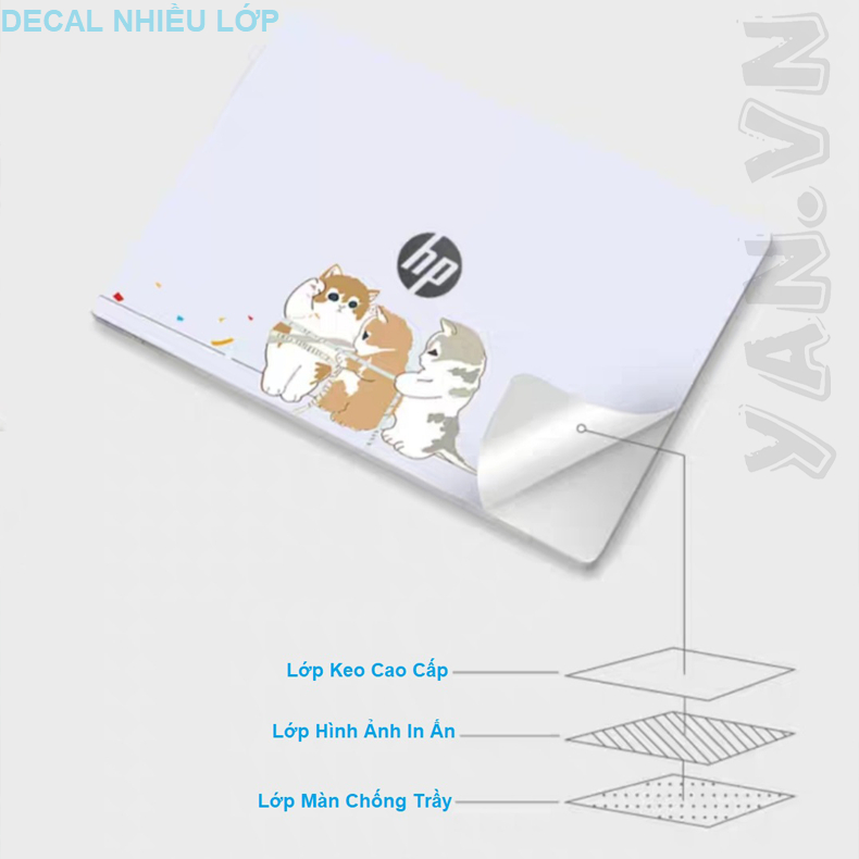 Skin Laptop Chống Trầy Mẫu Nhẹ Nhàng - Skin Laptop Không Gây Nóng Asus Lenovo Hp,...