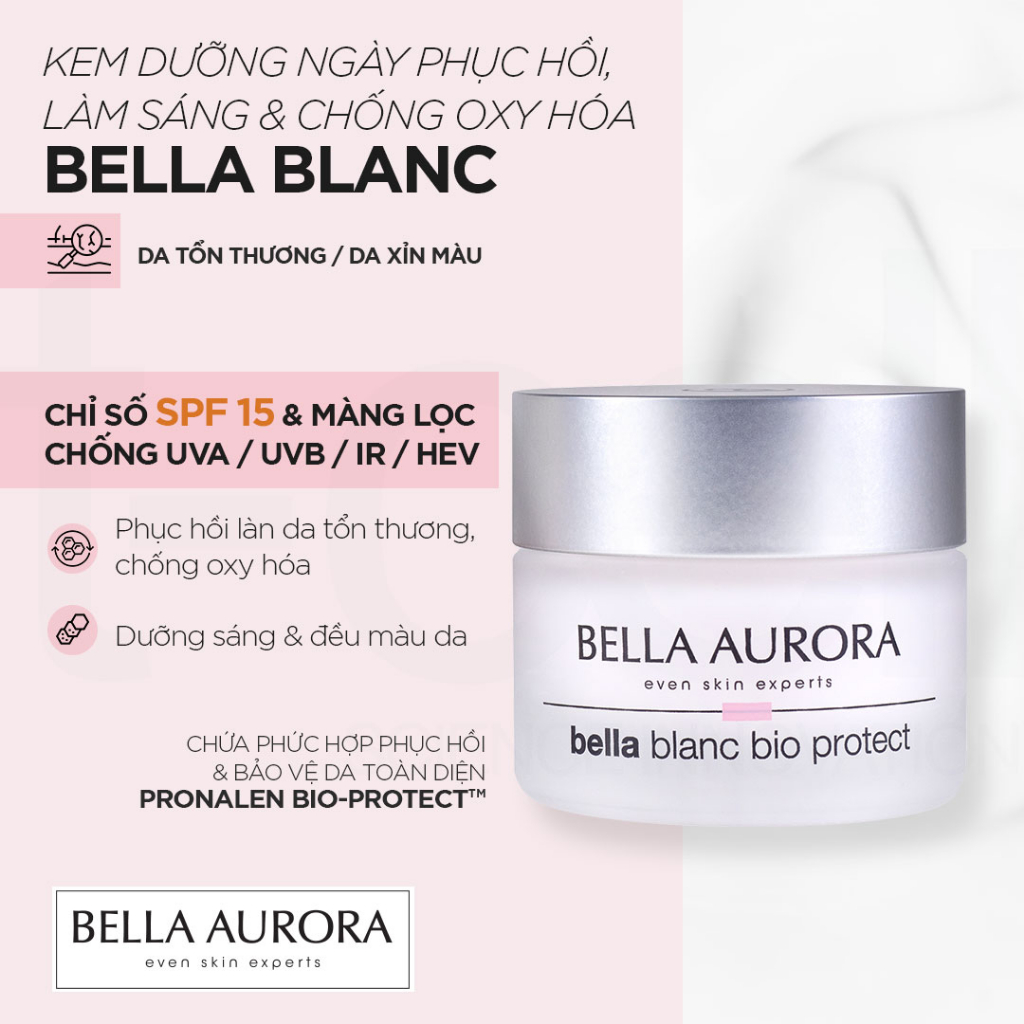 Kem dưỡng ngày và đêm Bella Aurora Bella Blanc Bio-protect Illuminating 50ml - Út store