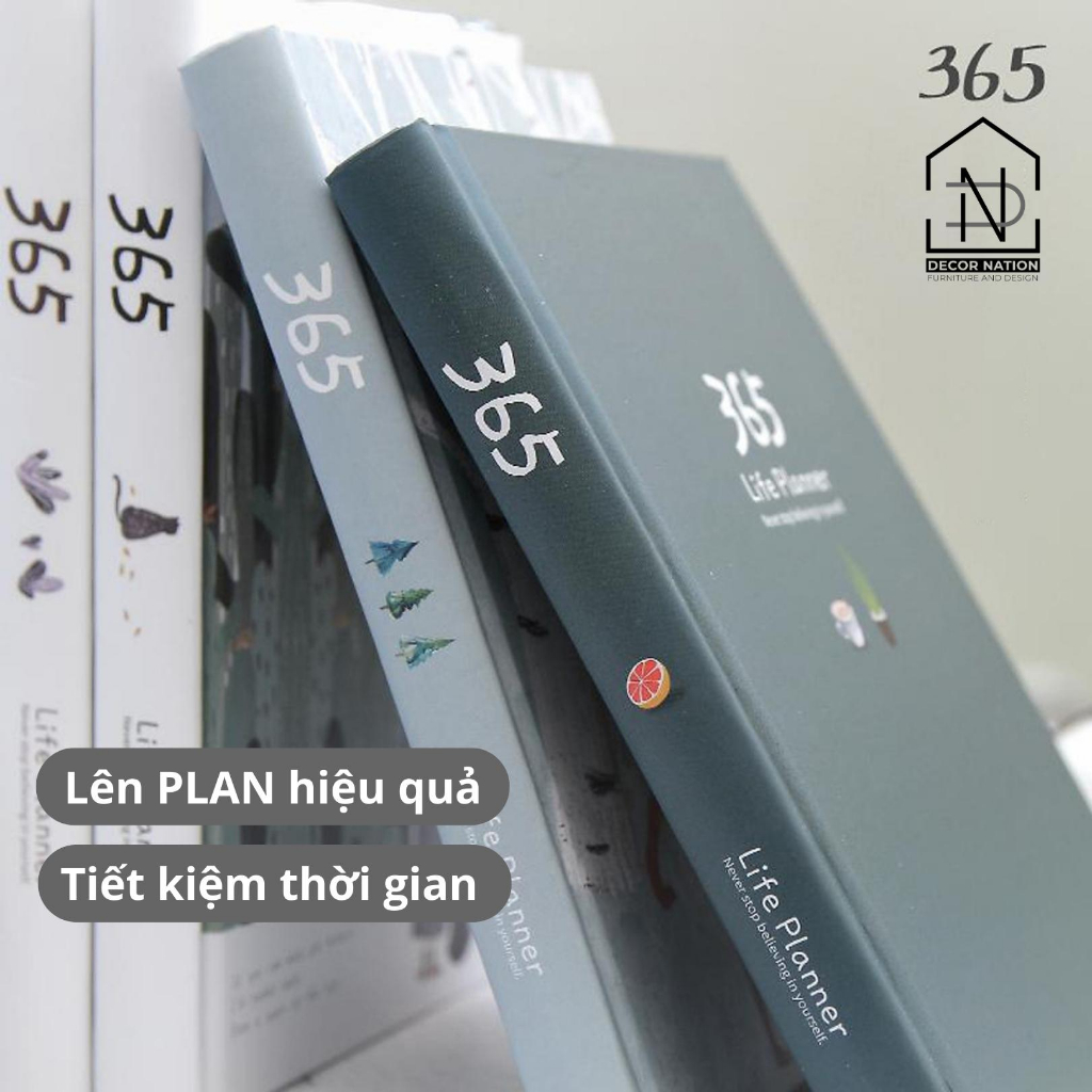 Sổ tay Kế Hoạch Nhật Ký 365 Ngày Life Planner Bìa Cứng