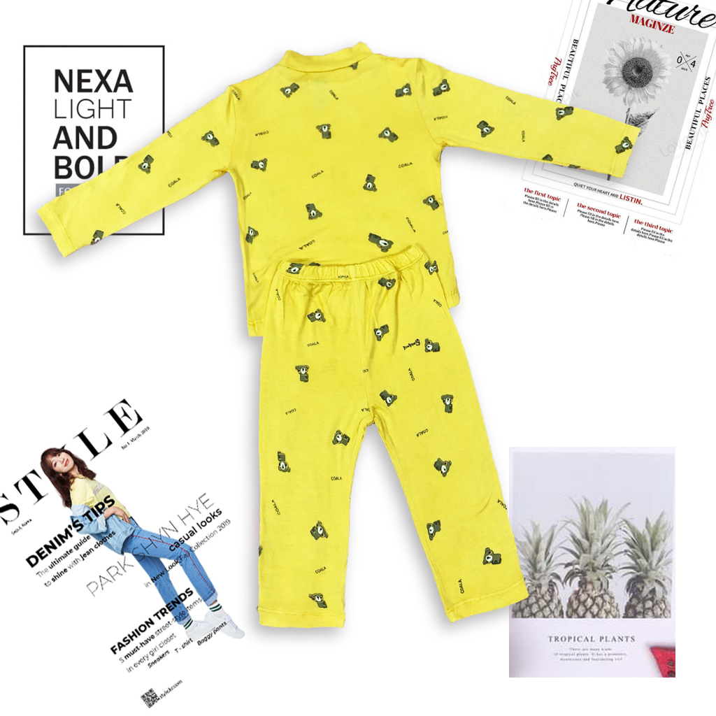 Bộ Đồ Quần Áo Trẻ Em Sơ Sinh Dài Tay Cho Bé Kookoo Vải Cotton Mềm Mát, Quần Áo Trẻ Em Sơ Sinh Dài Tay Cho Bé Trai Gái