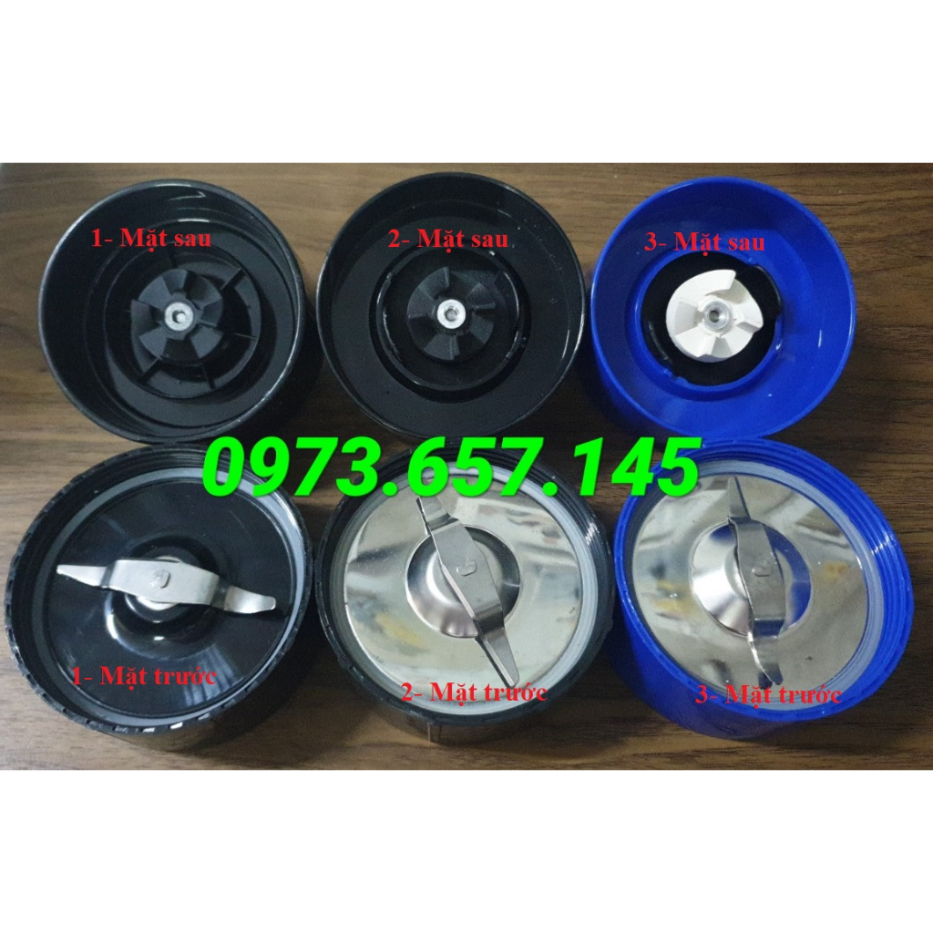 Phụ kiện máy xay Magic, Sunhouse, Kangaroo - Cụm dao khô 2 lưỡi đế nhựa, đế inox thay thế cho đế nhựa