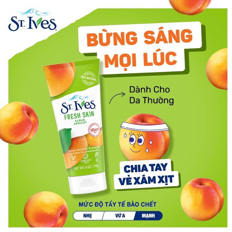 Sữa Rửa Mặt Tẩy Tế Bào Chết ST.Ives 90g