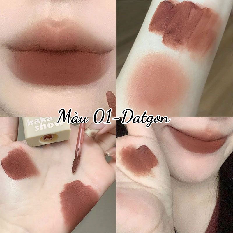 Son Kem Lì Kakashow Chống Dính Thiết Kế Hình Cây Kem Mềm Mịn Dễ Thương C179