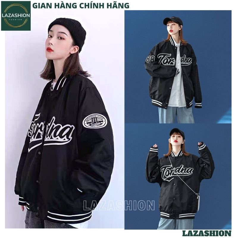 Áo Khoác Bóng Chày Thêu Chữ Họa Tiết 89 Cá Tính Form Rộng Theo Phong Cách Đường Phố Kiểu Dáng Unisex - LAZA