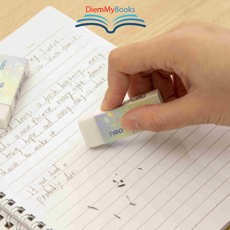 Gôm tẩy bút chì 2B Deli - Không bụi- Ít Vụn- Thân trắng - CH345 - 1 Chiếc