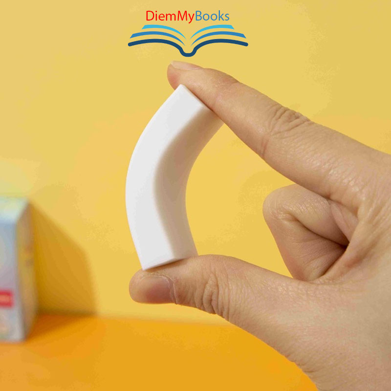 Gôm tẩy bút chì 2B Deli - Không bụi- Ít Vụn- Thân trắng - CH345 - 1 Chiếc