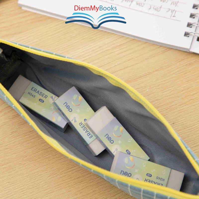 Gôm tẩy bút chì 2B Deli - Không bụi- Ít Vụn- Thân trắng - CH345 - 1 Chiếc