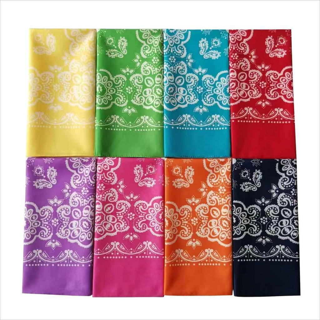 Khăn bandana 8 Màu mẫu mới - Khăn đội đầu 100% cotton Song An Eco