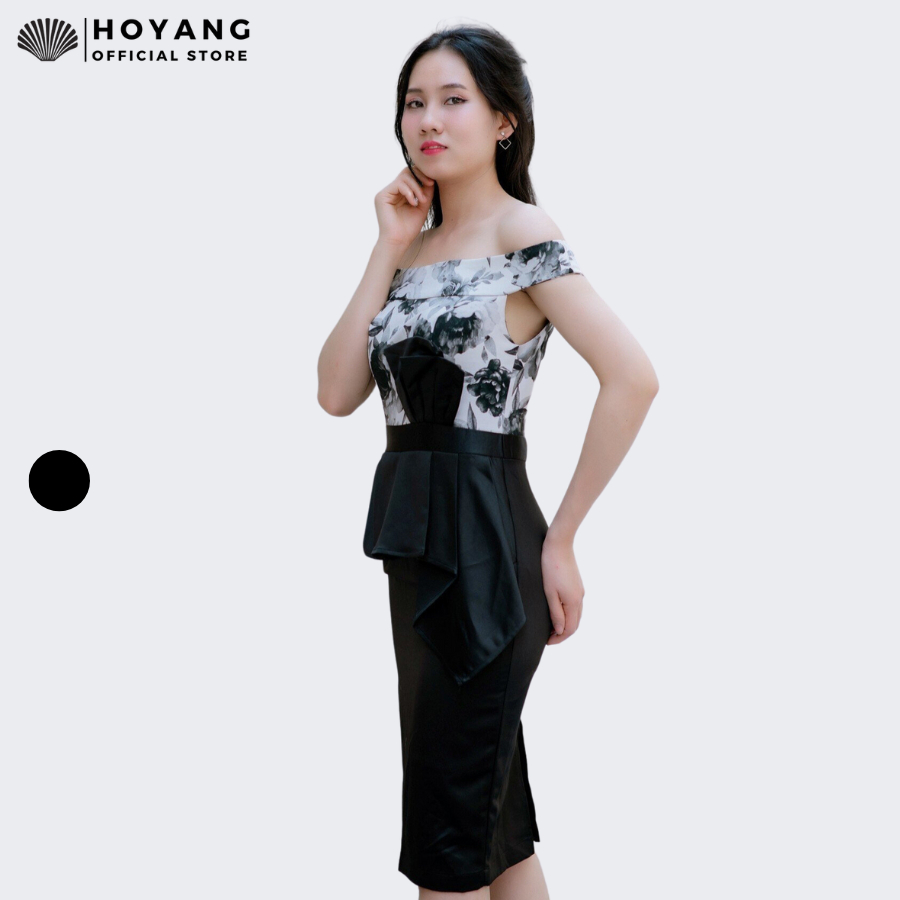Váy Đầm Liền Thân Rớt Vai Quyến Rũ HOYANG DY01