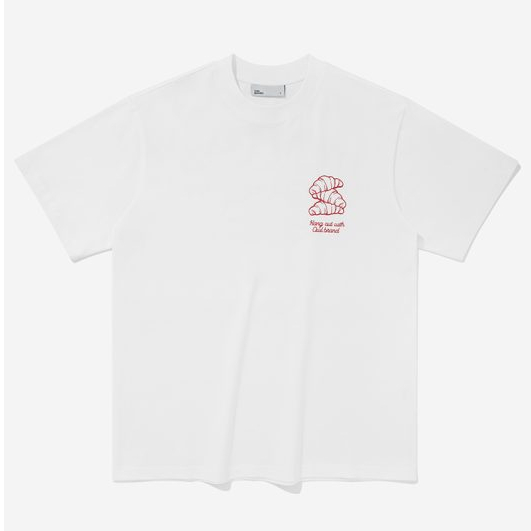 Áo thun Owlbrand Croissant /Trắng