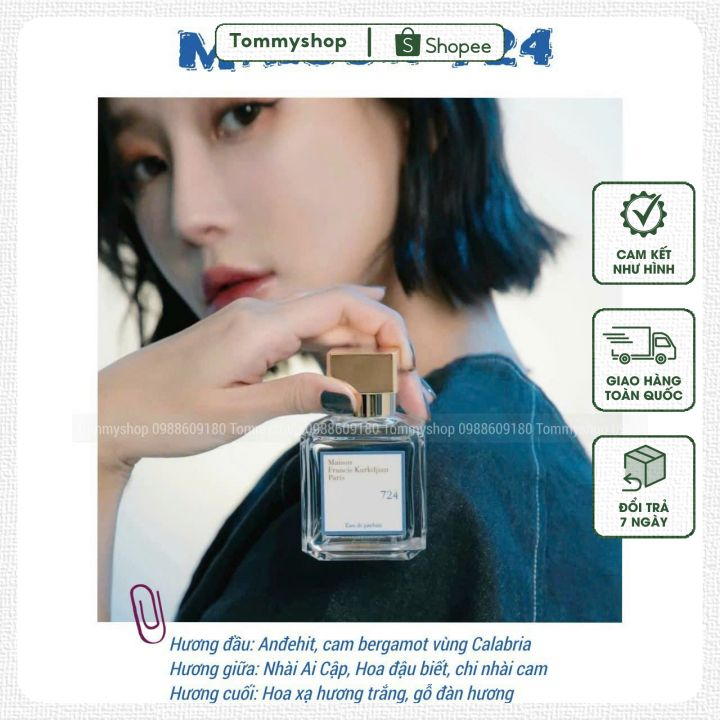 10ML | Nước hoa Unisex Maison 724 đẳng cấp chính hãng 100%
