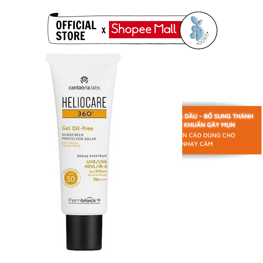 Kem chống nắng cho da dầu mụn Heliocare Gel Oil Free 50ml