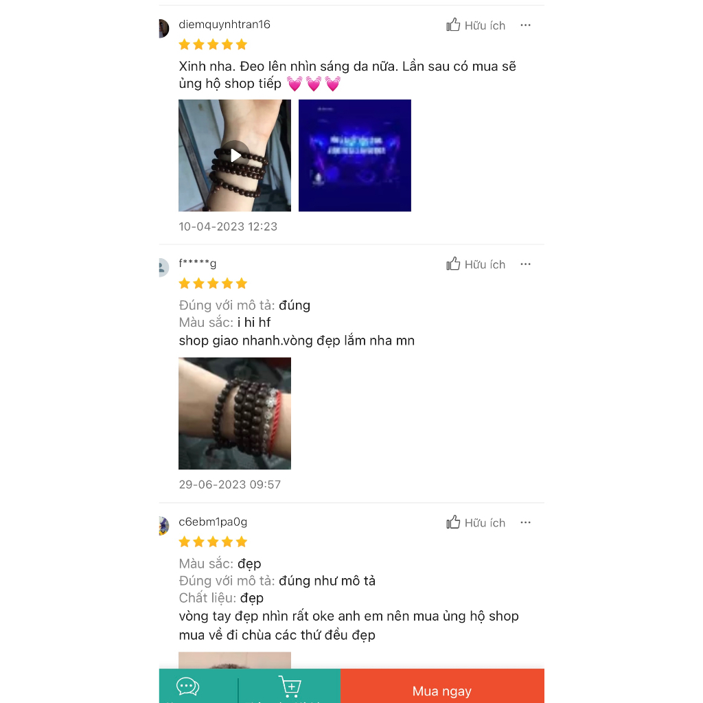 Vòng Tay HẠT LỚN Gỗ Mun Đuôi Công Chuỗi Tràng Hạt 108  Nam Nữ - Bình An - Tài Lộc-May Mắn được thầy trì chú