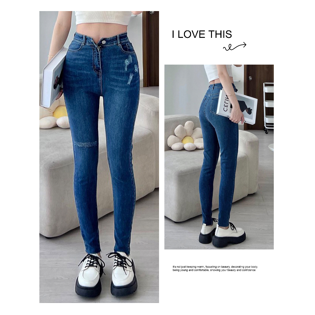 [Mã BMLTB35 giảm đến 35K đơn 99K] Quần jeans nữ ôm skinny GUGUNO (quần jeans nữ, quần jean nữ, quần rin nữ, quần bò nữ)