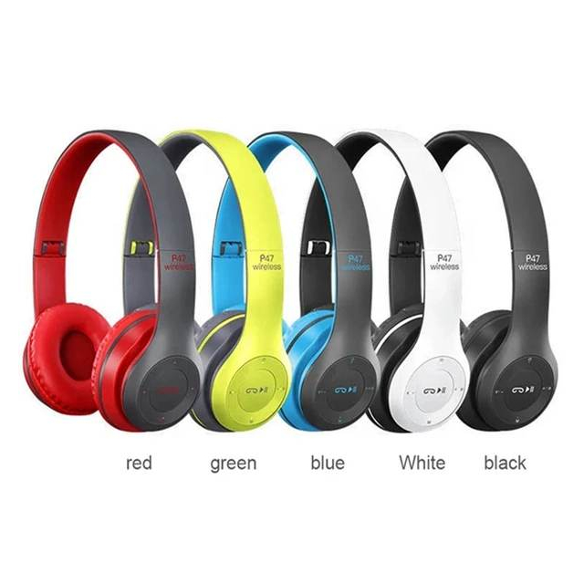 Tai Nghe Chụp Tai Bluetooth P47, Tai Không Dây Có Mic, Có khe Thẻ Nhớ, Âm Bass Cực Chất, Nghe Nhạc Cực Hay