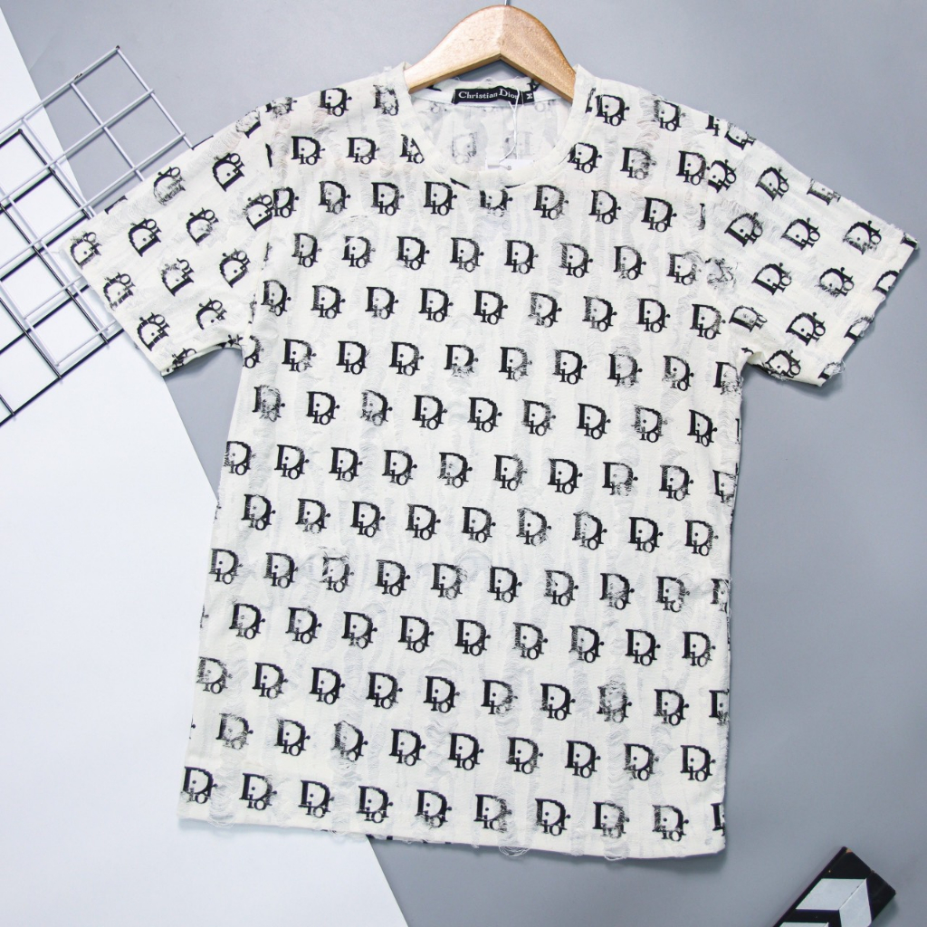 Áo phông  Nam Cổ Tròn vải nhung rách tưaCực Chất | Hàng Như Hình Bao Đẹp