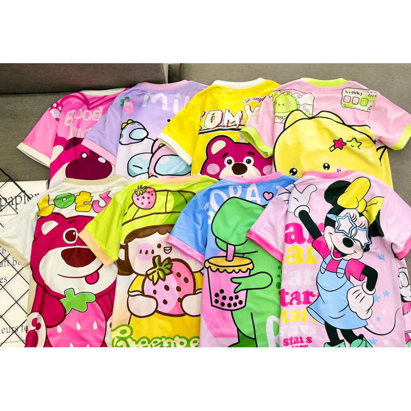 Đồ bộ Thun lạnh 3D bé trai - gái Size Nhí Đại từ 8-45kg