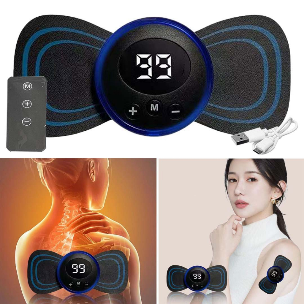Miếng dán massage cột sống cổ có thể sạc lại Máy mát xa mô phỏng thông minh điện tử máy mát xa cổ điện cầm tay