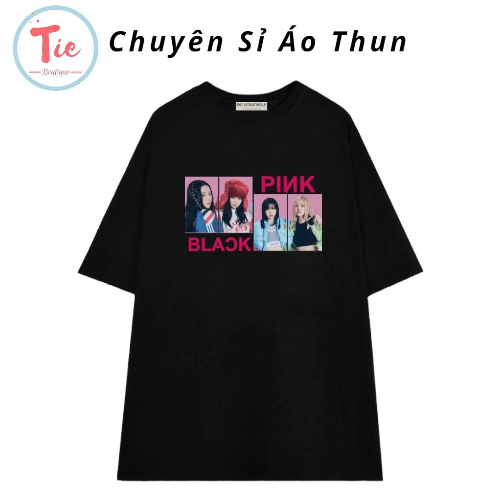 Áo thun basic Black Pink Born Pink hot trend size M L XL XXL Áo thun croptop Black Pink Freesize