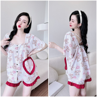 (Bigsize) Đồ Bộ Đùi Bigsize Chất Đũi Xốp Cổ Vuông Cao Cấp 50-100kg Mặc Nhà Cho Nàng Béo Múp Xinh