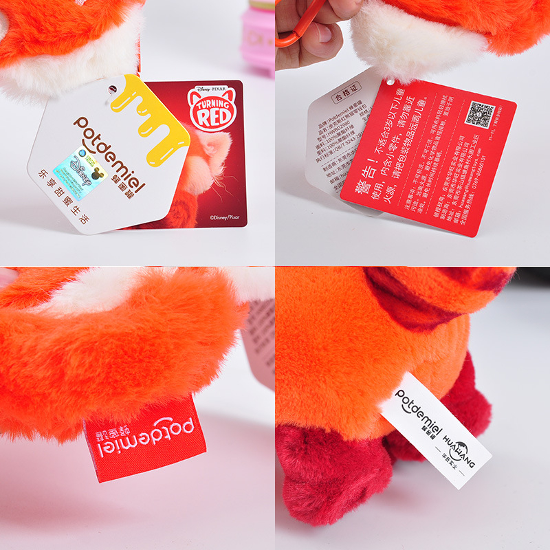 Ví đựng tiền - treo balo Red Turing Panda 11cm