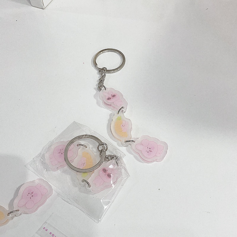 Móc khoá Kukkie charm tòn ten zui zẻ 🐰💞 5 ver cobetoczang