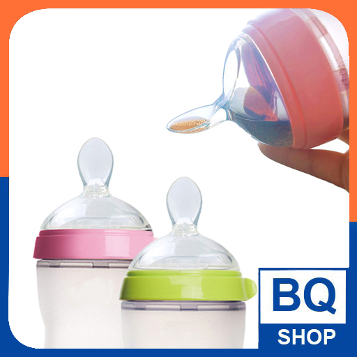 Núm thìa bình sữa Comotomo cổ rộng silicone BQSHOP