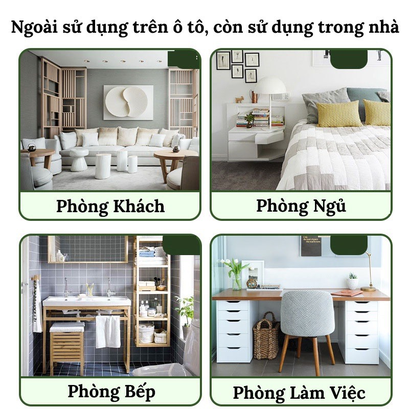 Nước hoa ô tô khử mùi kháng khuẩn - Sáp Thơm Ô Tô, Khử Mùi Hiệu Quả Có 5 Mùi Hương Phiên Bản Mới VERSION 3 - sevencar