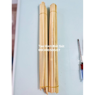 Que tre dài 50cm, que xiên thịt dài 50 cm,que cắm đất sét, xiên que dài gói quà sinh nhật , que gỗ tròn