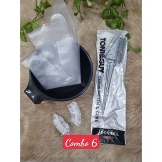 Combo chén nhuộm, cọ ,bao tai tại nhà