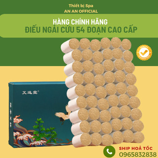 Hàng chính hãng - hai hộp điếu hơ ngải từ lá ngải cứu nguyên chất gói 54 đoạn xông ngải cứu chăm sóc sức khỏe
